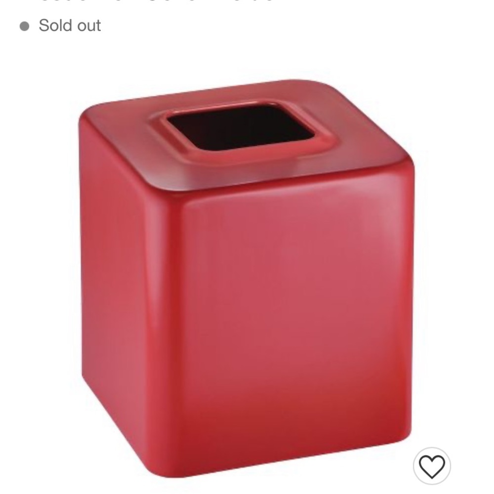LOOKING FOR red tissue box cover